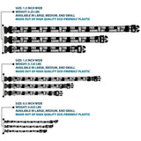 Plastic Clip Collar - FAFO FUCK AROUND AND FIND OUT Bold Black/White