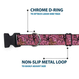 Plastic Clip Collar - Hunting Camo Pinks