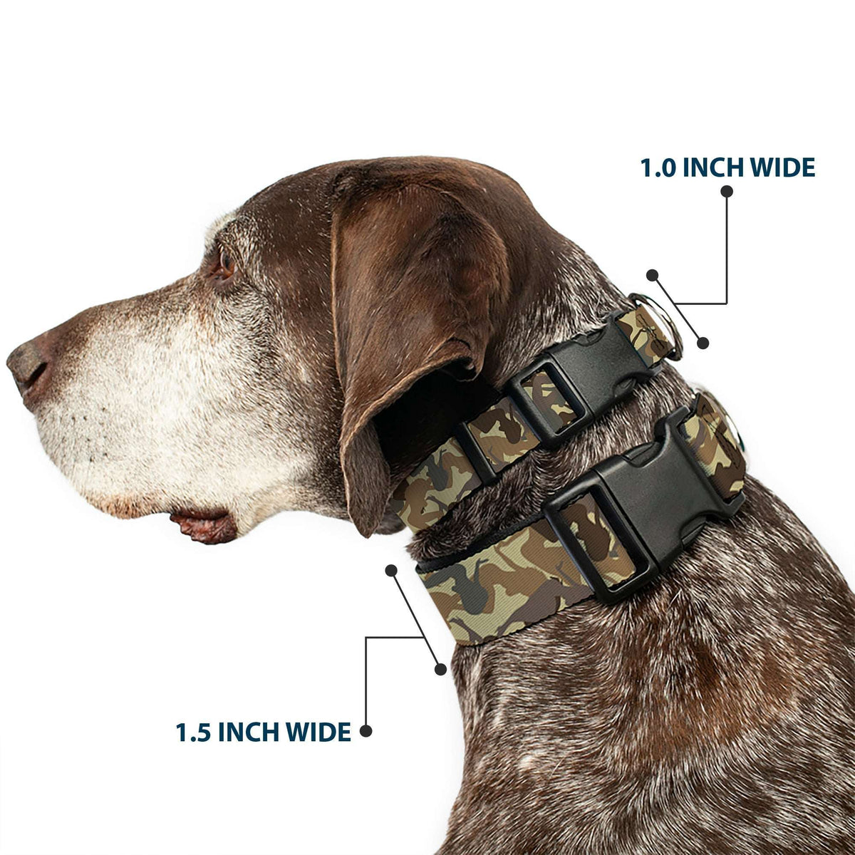 Plastic Clip Collar - Mud Flap Girls Camo Browns - Buckle-Down - Flyclothing LLC