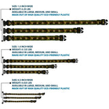 Plastic Clip Collar - Star Camo Olive/Gold - Buckle-Down - Flyclothing LLC