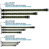 Plastic Clip Collar - Camo Olive/Black Skull Yard2