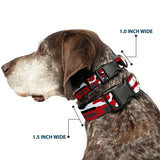 Plastic Clip Collar - Camo Red/Black/Gray/White - Buckle-Down - Flyclothing LLC