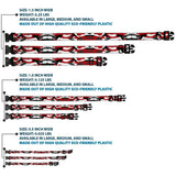 Plastic Clip Collar - Camo Red/Black/Gray/White - Buckle-Down - Flyclothing LLC