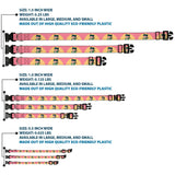 Plastic Clip Collar - The Apothecary Diaries Chibi Maomao Cat Pose Pink/Yellow