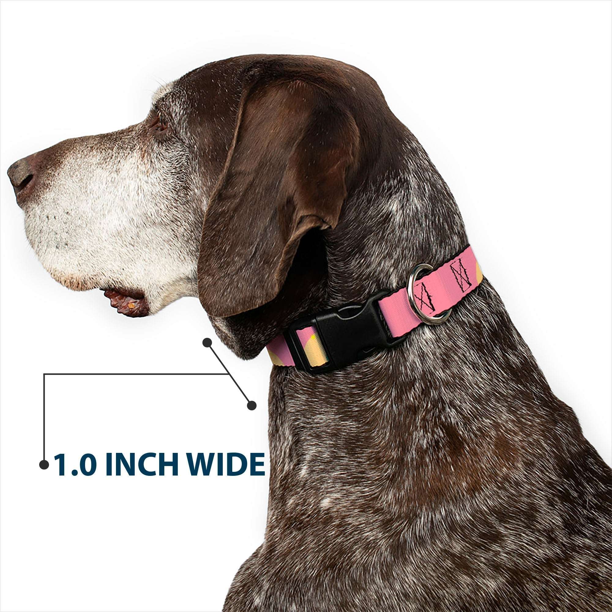 Plastic Clip Collar - The Apothecary Diaries Chibi Maomao Cat Pose Pink/Yellow