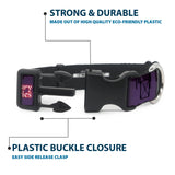 Plastic Clip Collar - THE APOTHECARY DIARIES Chibi Maomao Pose and Title Logo Purple