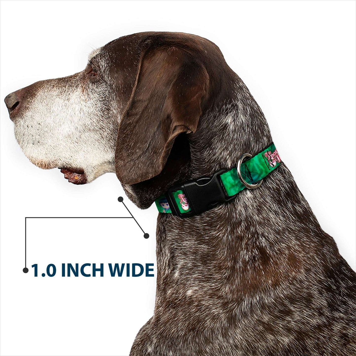 Plastic Clip Collar - THE APOTHECARY DIARIES Maomao Grinding Pose and Title Logo Greens