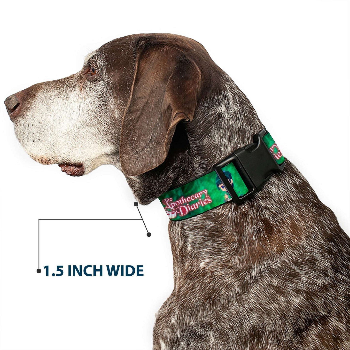 Plastic Clip Collar - THE APOTHECARY DIARIES Maomao Grinding Pose and Title Logo Greens