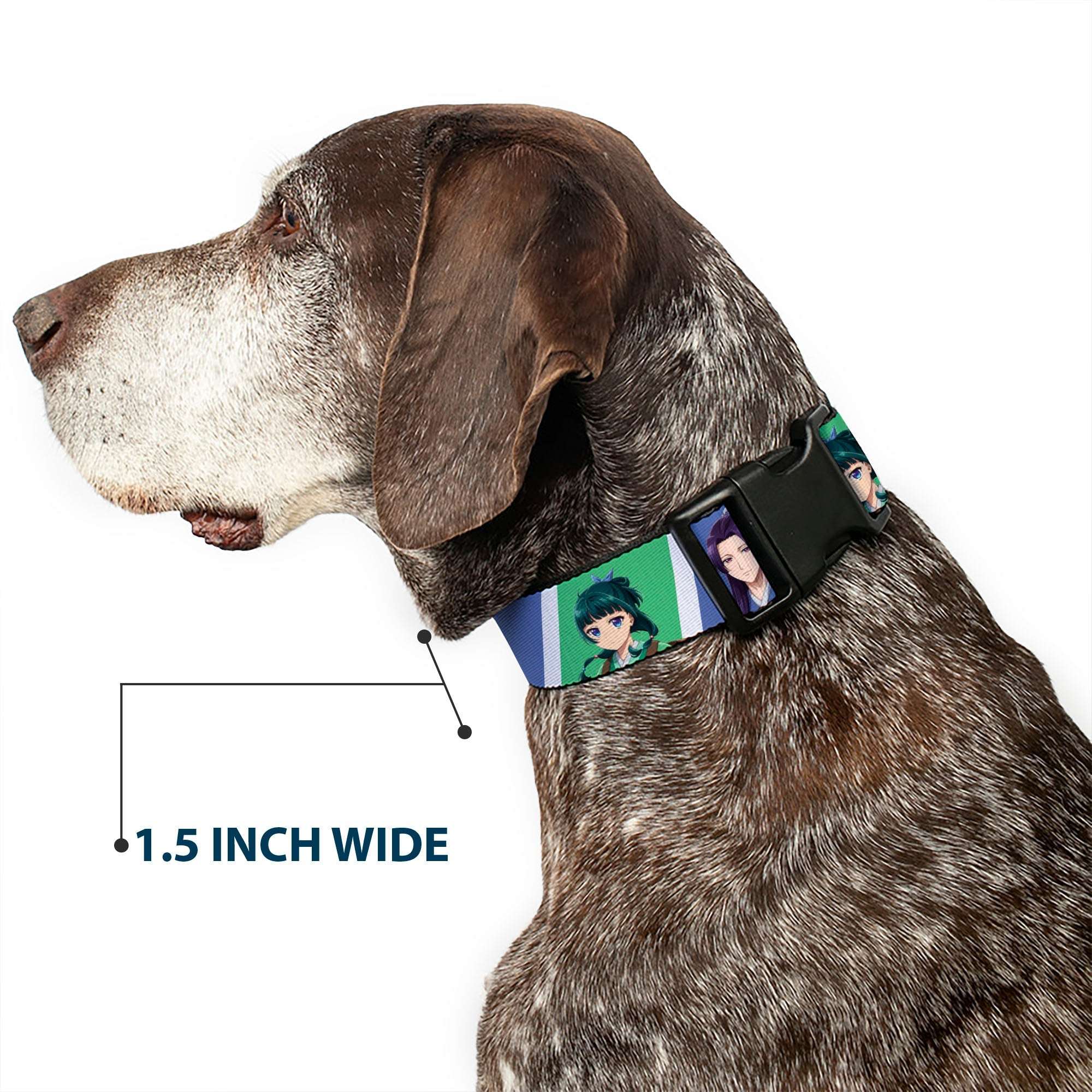 Plastic Clip Collar - The Apothecary Diaries Jinshi and Maomao Pose Blocks White/Blue/Green