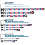 Plastic Clip Collar - The Apothecary Diaries Gyokuyo and Lihua Pose Blocks White/Pink/Blue