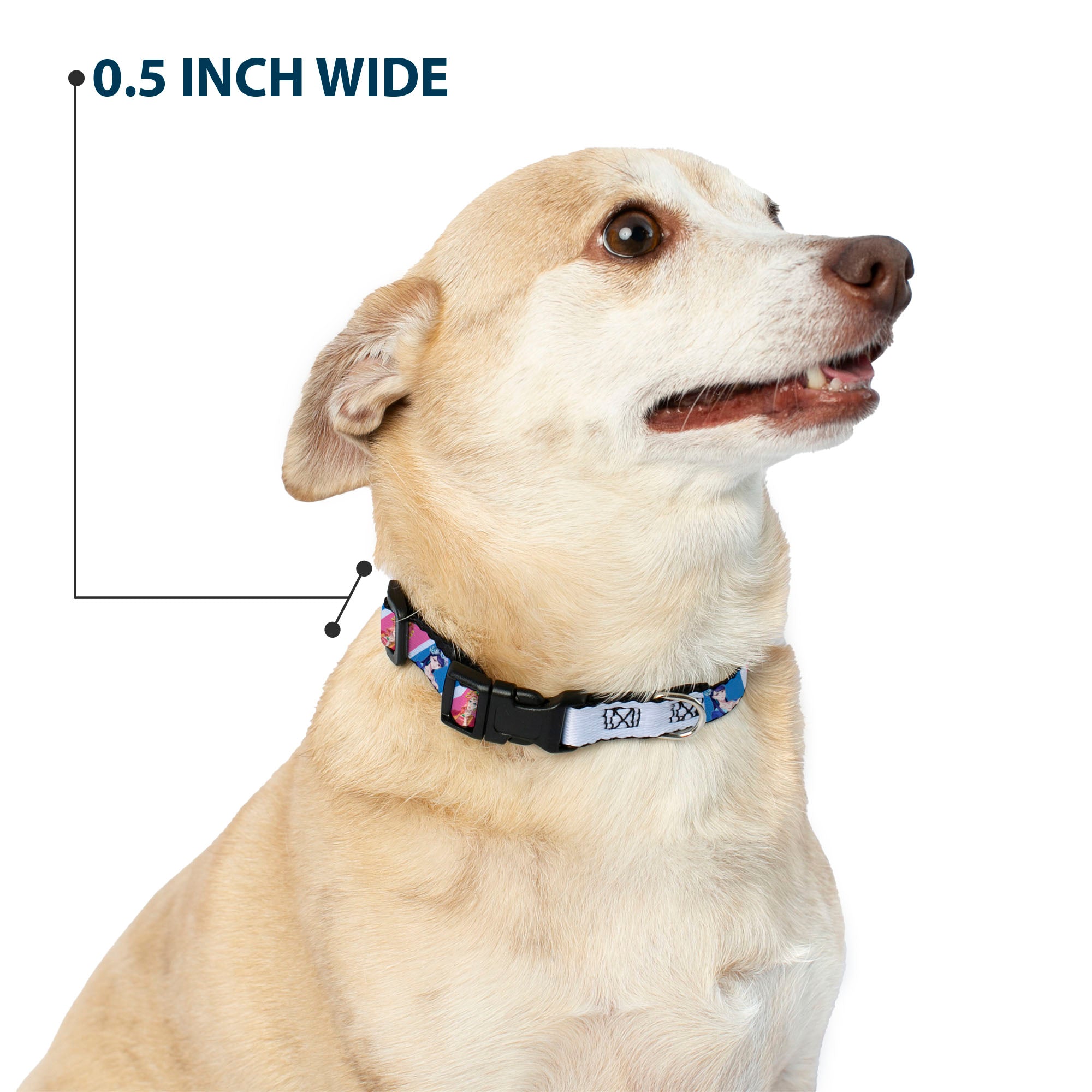 Plastic Clip Collar - The Apothecary Diaries Gyokuyo and Lihua Pose Blocks White/Pink/Blue