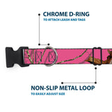 Plastic Clip Collar - Mossy Oak Country Roots Camo Fuchsia - Buckle-Down - Flyclothing LLC