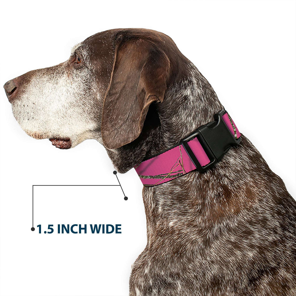 Plastic Clip Collar - Mossy Oak Country Roots Camo Fuchsia - Buckle-Down - Flyclothing LLC