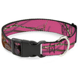 Plastic Clip Collar - Mossy Oak Country Roots Camo Fuchsia - Buckle-Down - Flyclothing LLC
