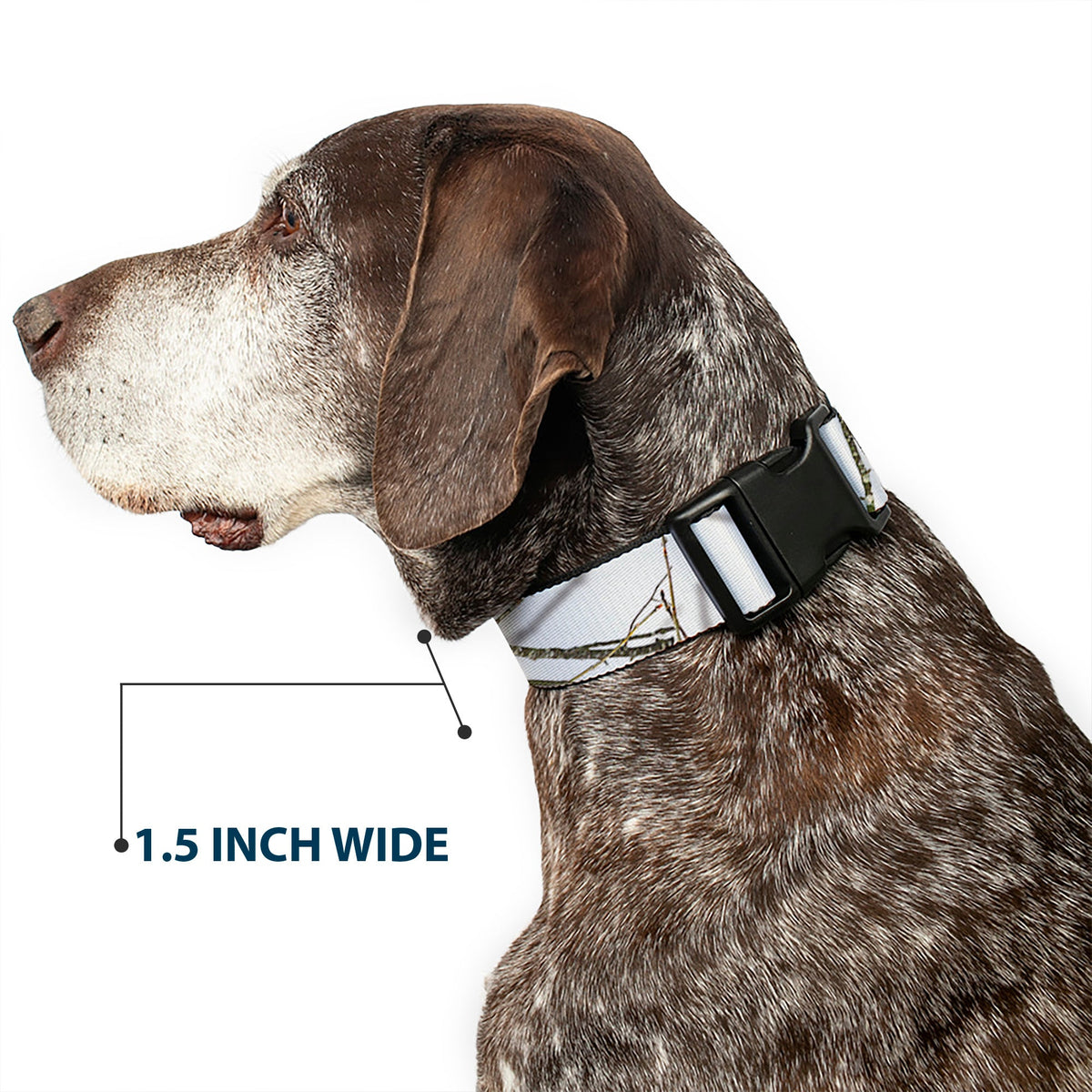 Plastic Clip Collar - Mossy Oak Country Roots Snowdrift Camo White
