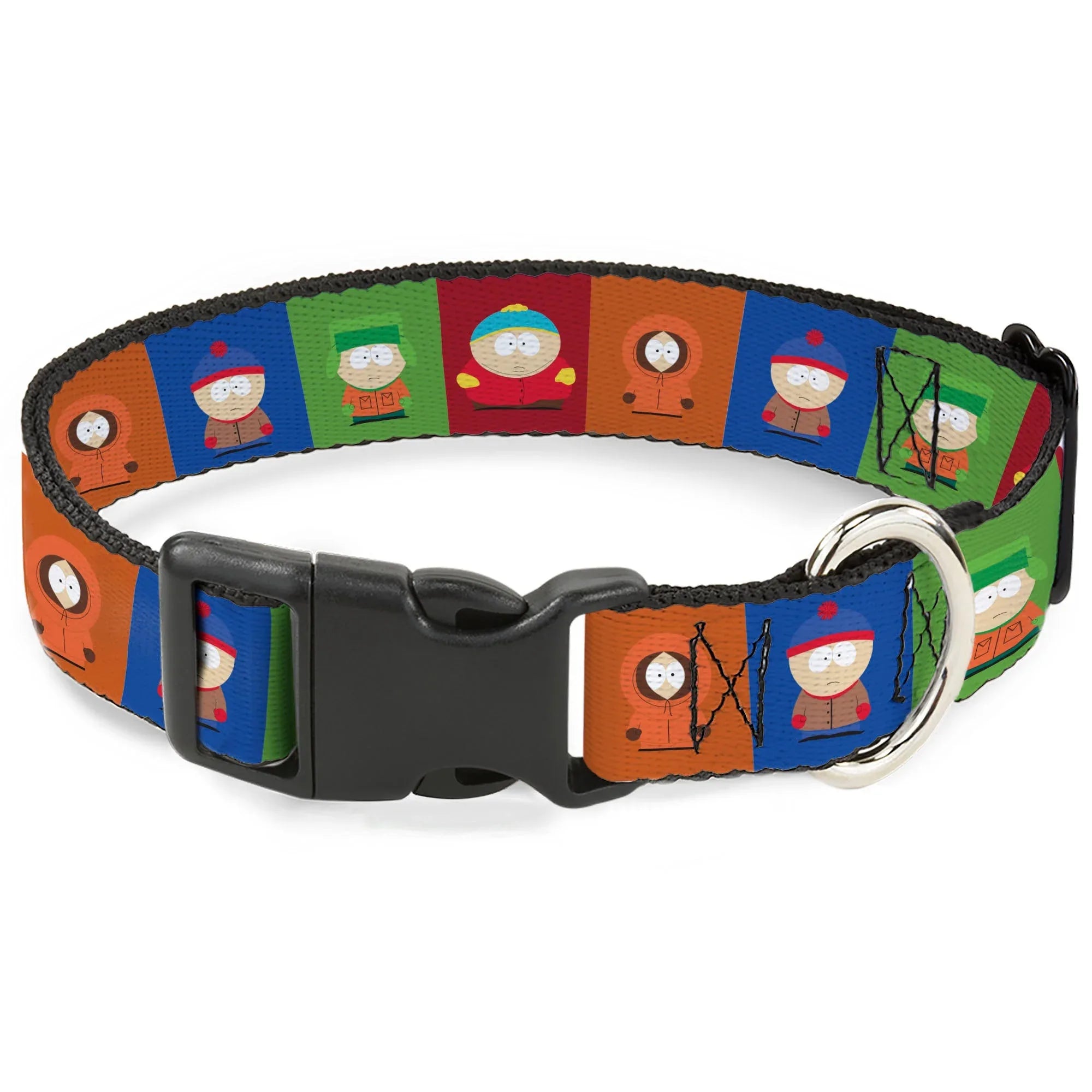 Plastic Clip Collar - South Park Boys Pose Blocks Multi Color