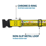 Plastic Clip Collar - SOUTH PARK ELEMENTARY School Bus Characters Pose Yellow