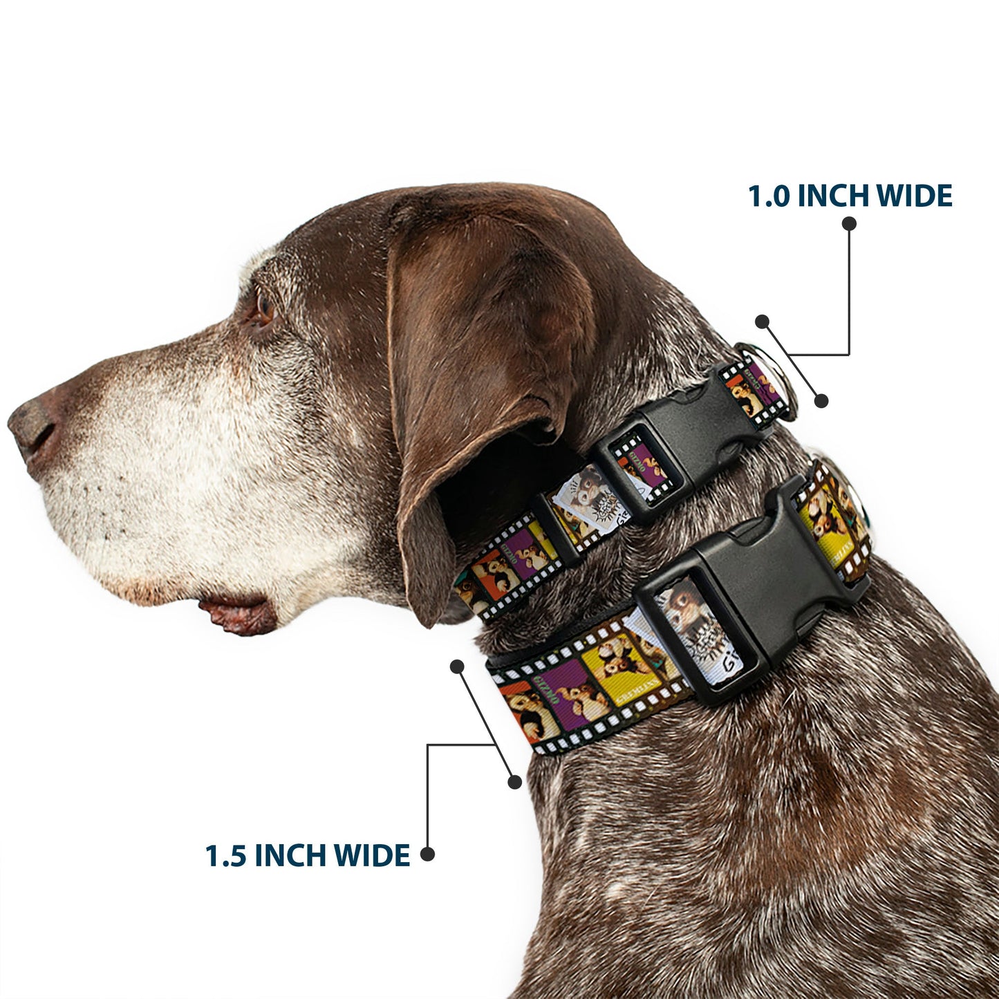 Plastic Clip Collar - Gremlins Gizmo Filmstrip Poses Multi Color