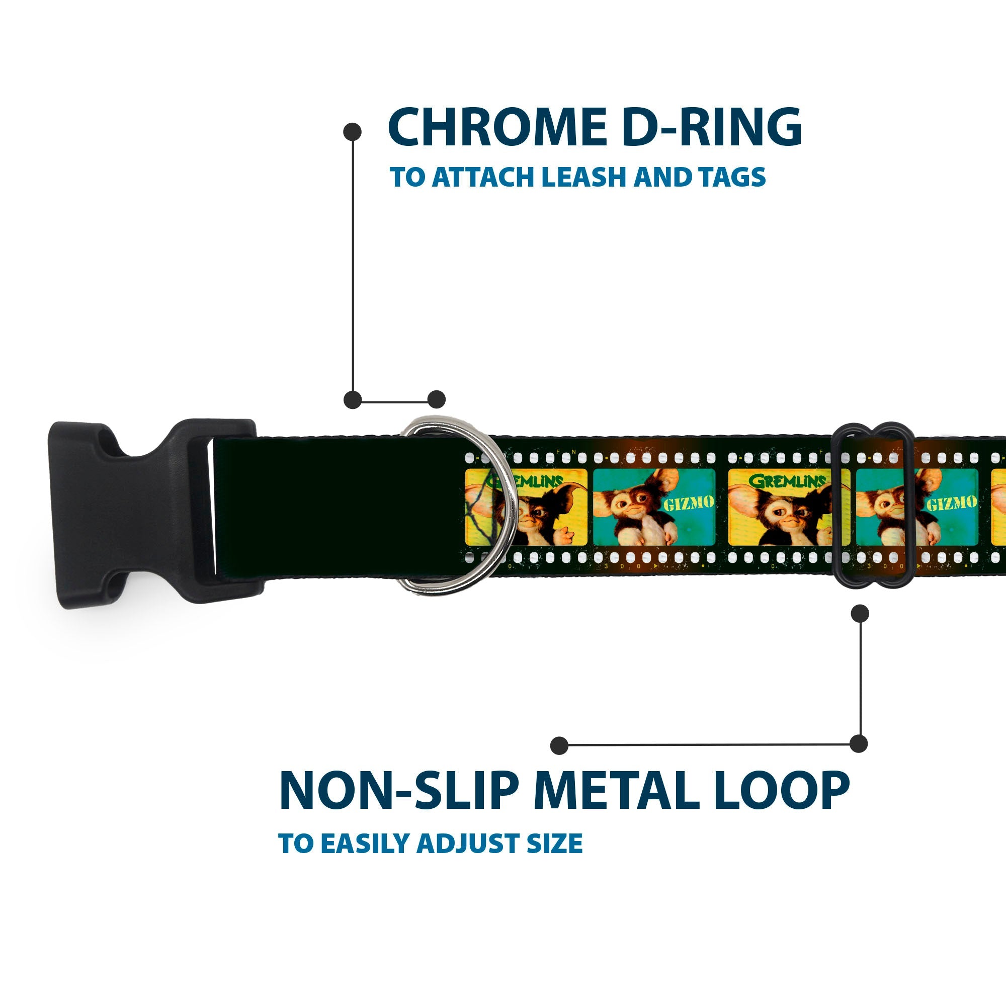 Plastic Clip Collar - Gremlins GIZMO Film Strip Pose Blocks