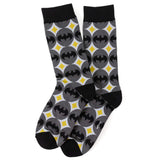 DC Batman Circle Gray Black Men's Socks - Cufflinks.com - Flyclothing LLC