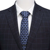 DC Batman Cross Blue Silk Men's Tie - Cufflinks.com - Flyclothing LLC