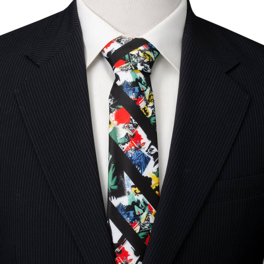 DC Batman Chaos Stripe Men's Tie
