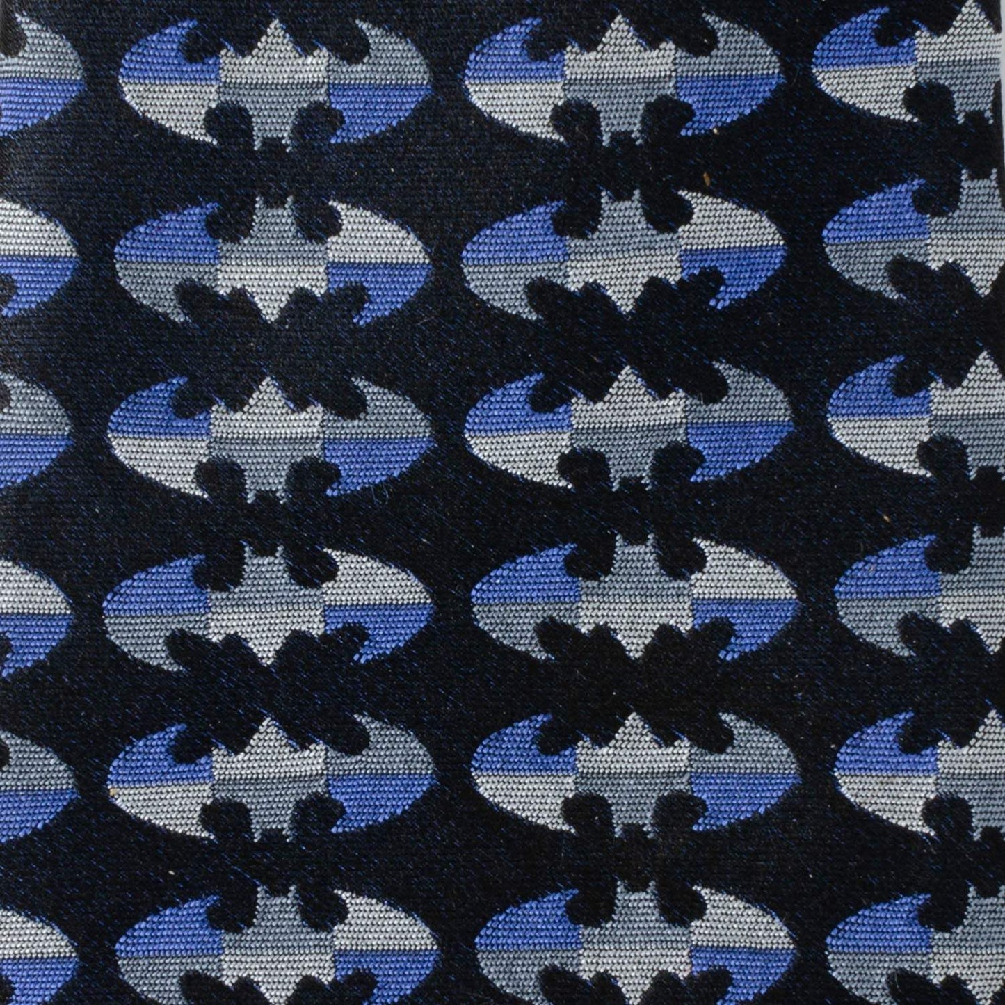 DC Batman Blue Blocked Black Men's Tie - Cufflinks.com - Flyclothing LLC