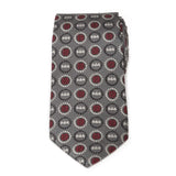 DC Batman Medallion Symbol Charcoal Silk Men's Tie - Cufflinks.com - Flyclothing LLC
