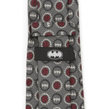 DC Batman Medallion Symbol Charcoal Silk Men's Tie