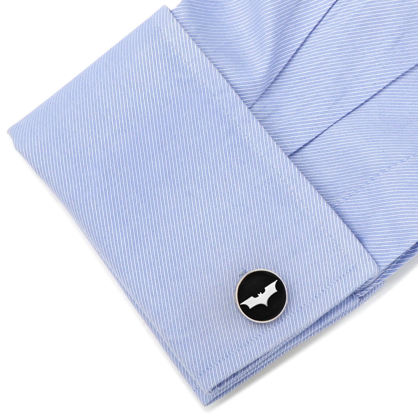 DC Batman Dark Knight Recessed Black Cufflinks - Cufflinks.com - Flyclothing LLC
