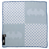 DC Batman Multi Motif Blue Pocket Square - Cufflinks.com - Flyclothing LLC