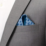 DC Batman Multi Motif Blue Pocket Square - Cufflinks.com - Flyclothing LLC