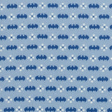 DC Batman Multi Motif Blue Pocket Square