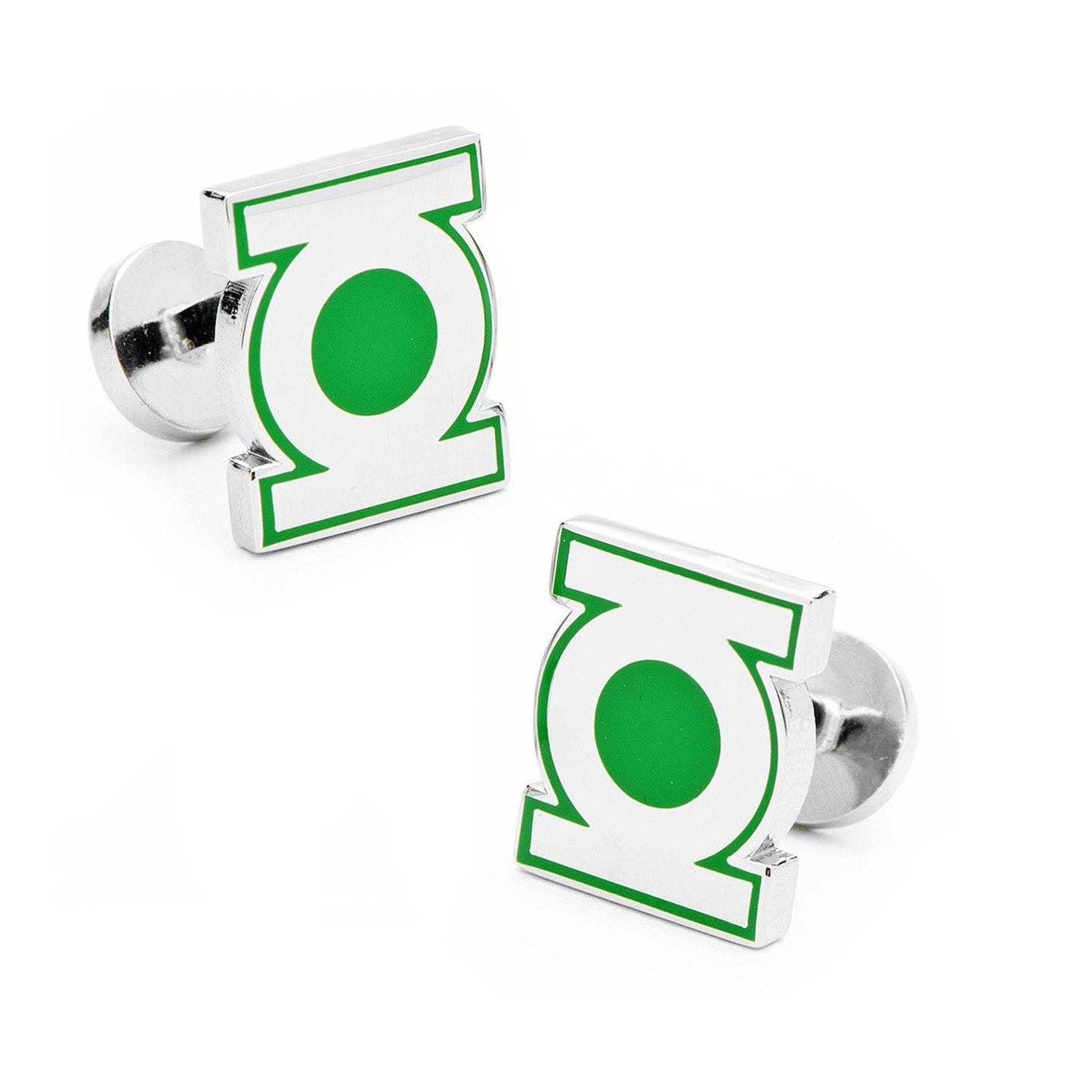 DC Green Lantern Symbol Cufflinks - Cufflinks.com - Flyclothing LLC
