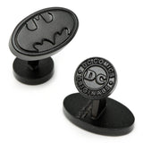 DC Batman Logo Satin Black Cufflinks - Cufflinks.com - Flyclothing LLC