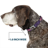 THE APOTHECARY DIARIES Title Logo Full Color Black/Red/White Seatbelt Buckle Collar - THE APOTHECARY DIARIES Chibi Maomao Pose and Title Logo Purple