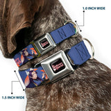 THE APOTHECARY DIARIES Title Logo Full Color Black/Red/White Seatbelt Buckle Collar - THE APOTHECARY DIARIES Jinshi and Maomao Pose and Title Logo Purple