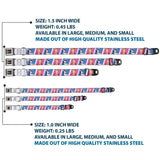 THE APOTHECARY DIARIES Title Logo Full Color Black/Red/White Seatbelt Buckle Collar - The Apothecary Diaries Gyokuyo and Lihua Pose Blocks White/Pink/Blue