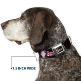 THE APOTHECARY DIARIES Title Logo Full Color Black/Red/White Seatbelt Buckle Collar - THE APOTHECARY DIARIES Jinshi Pose and Title Logo Black