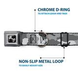Dog Bone Seatbelt Buckle Collar - Camo White