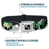 Dog Bone Seatbelt Buckle Collar - Digital Camo