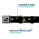 Dog Bone Seatbelt Buckle Collar - Flying Mallards Black - Buckle-Down - Flyclothing LLC