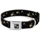 Dog Bone Seatbelt Buckle Collar - Flying Mallards Black - Buckle-Down - Flyclothing LLC