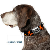 Dog Bone Seatbelt Buckle Collar - Mud Flap Girl Repeat Black/Orange Fade - Buckle-Down - Flyclothing LLC
