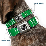 Dog Bone Seatbelt Buckle Collar - Rings Camo Neon Green/White - Buckle-Down - Flyclothing LLC