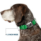 Dog Bone Seatbelt Buckle Collar - Rings Camo Neon Green/White - Buckle-Down - Flyclothing LLC