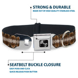 Dog Bone Seatbelt Buckle Collar - Snake Skin 2
