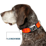 Dog Bone Seatbelt Buckle Collar - BUCKLE-DOWN Shapes Red/Orange - Buckle-Down - Flyclothing LLC
