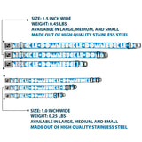 Dog Bone Seatbelt Buckle Collar - BUCKLE-DOWN Shapes Turquoise/White - Buckle-Down - Flyclothing LLC