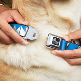 Dog Bone Seatbelt Buckle Collar - BUCKLE-DOWN Shapes Turquoise/White - Buckle-Down - Flyclothing LLC